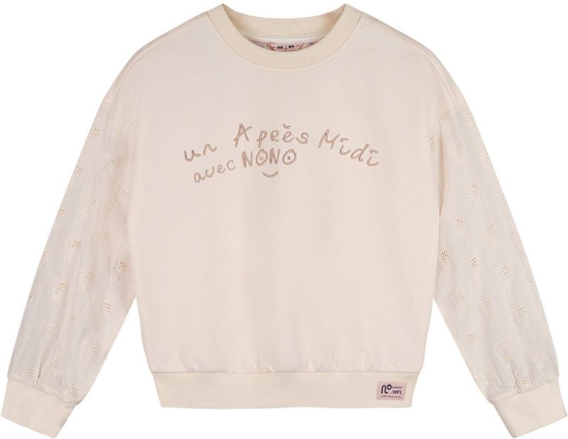NoNo meisjes sweater - Naturel