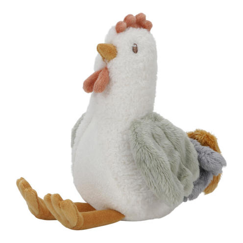 Peluche poule - Little Farm - 17 cm - LITTLE DUTCH