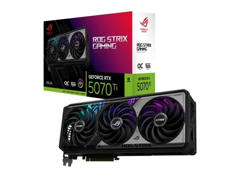 ASUS - OC Edition - grafikkort - GeForce RTX 5070 Ti - 16 GB GDDR7 - PCI Express 5.0 - 2 x HDMI, 3 x DisplayPort