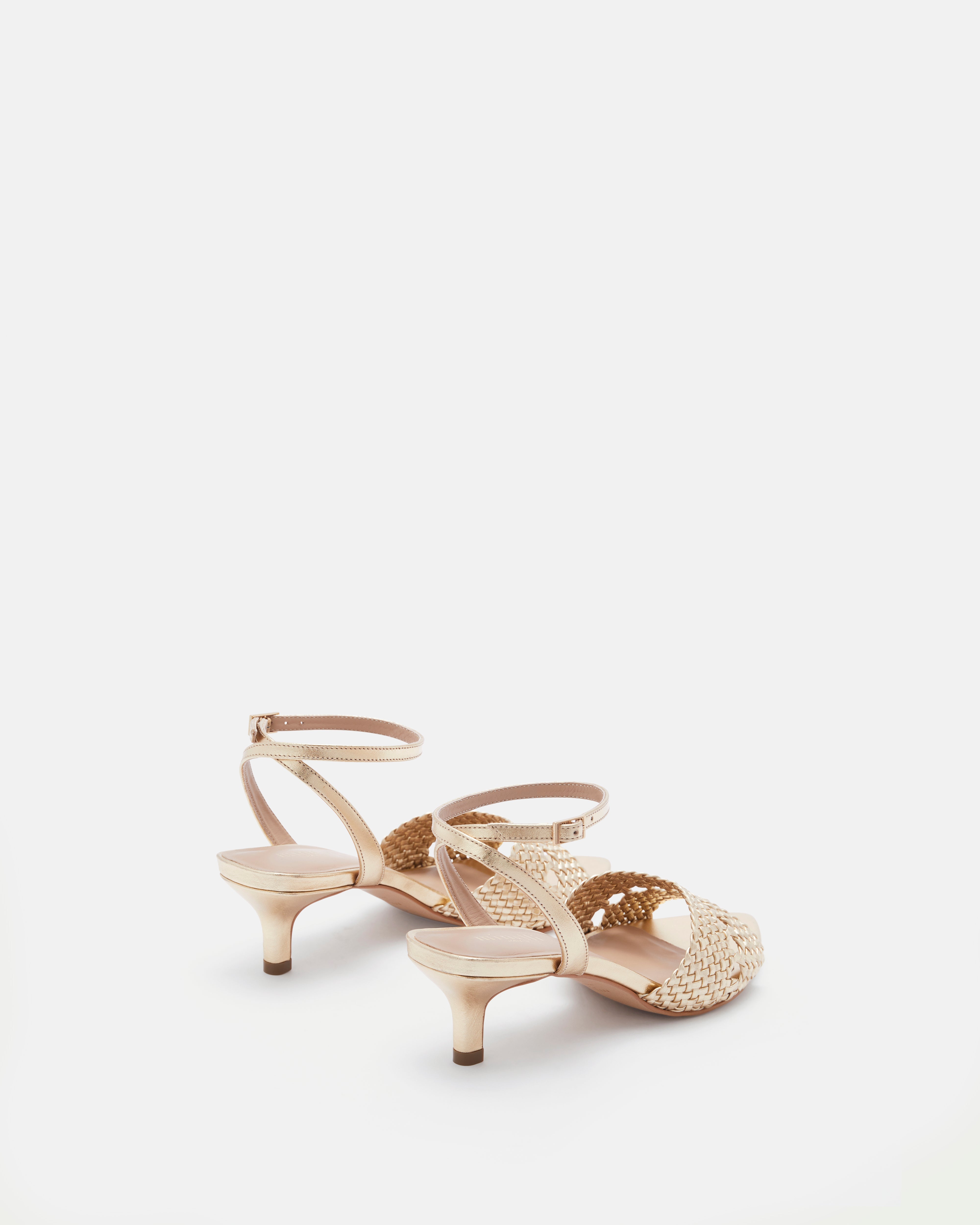 SANDALES KLEYA/MET PLATINE