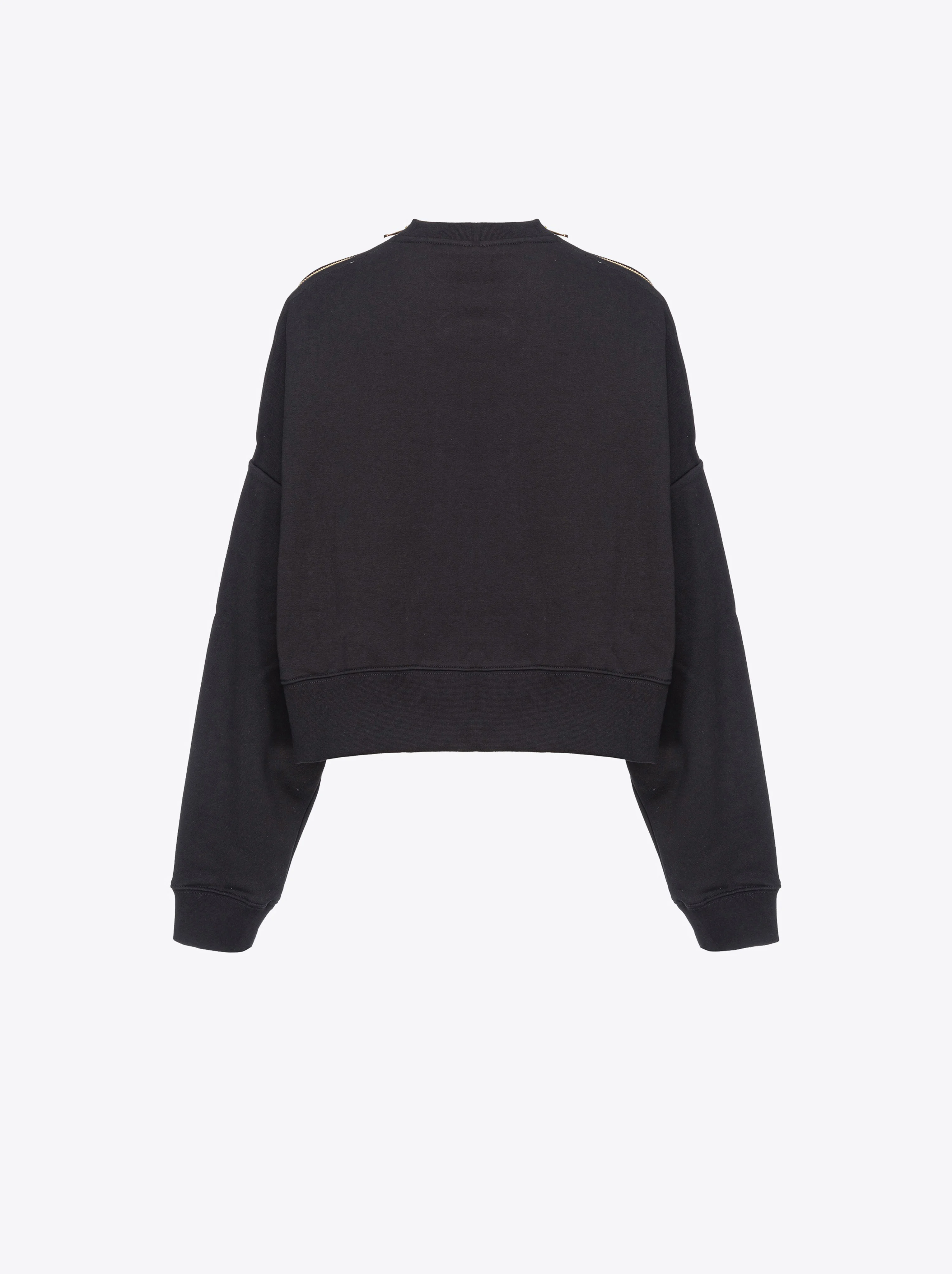 Sweat-shirt crop avec imprimé à strass | Multicolore