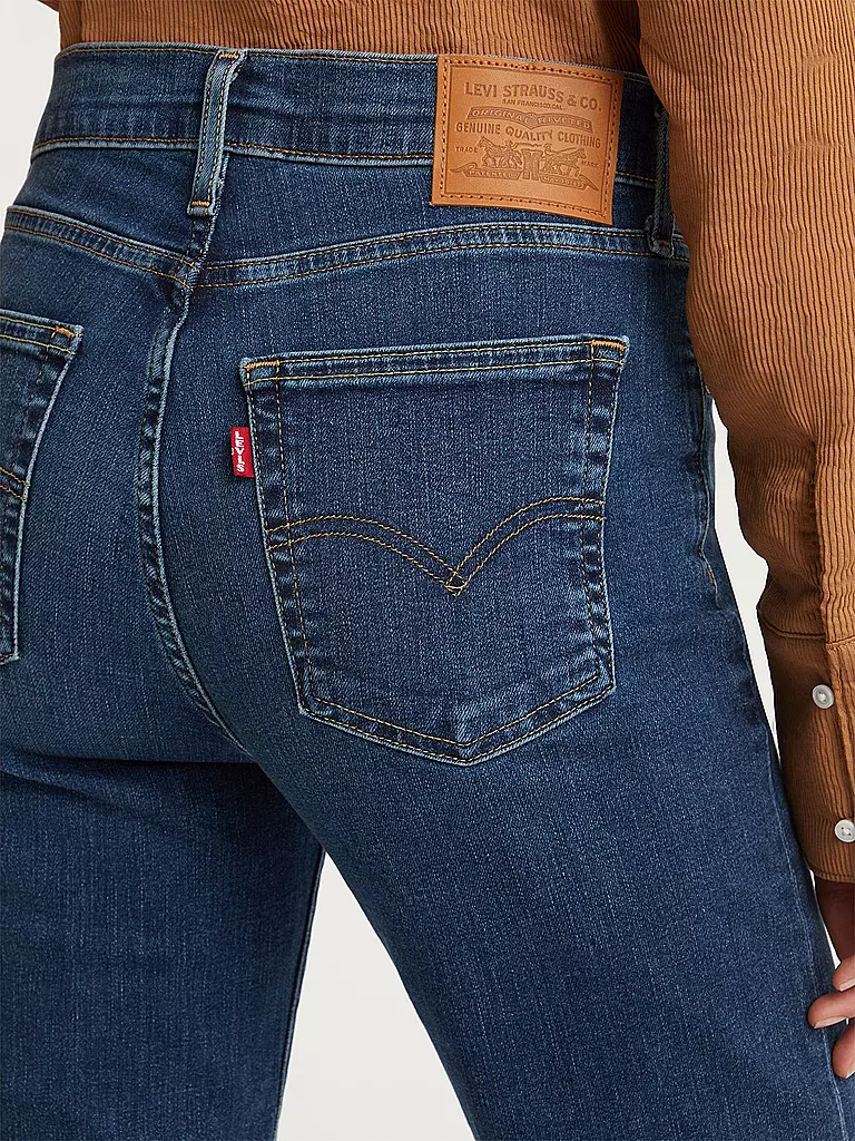 LEVI'S® Highwaist Jeans Straight Fit 724 dunkelblau