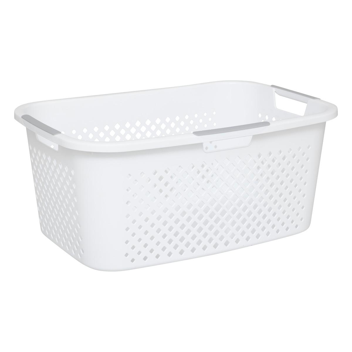 PANIER A LINGE BLANC 40L
