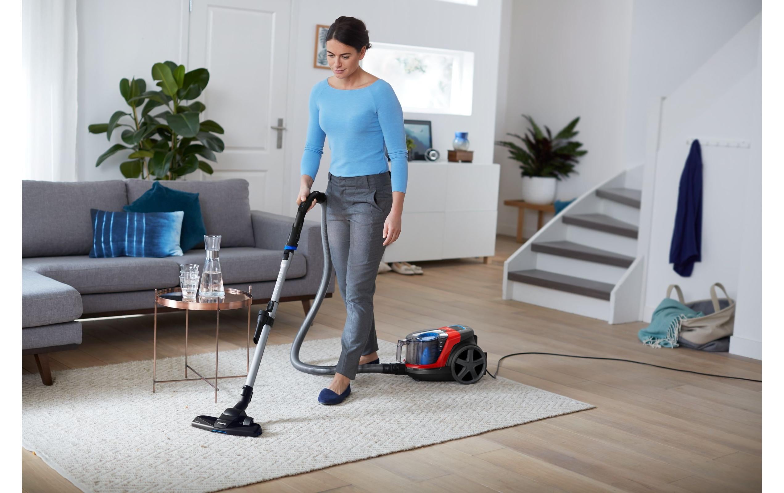 Bodenstaubsauger PowerPro Compact Rot<br>Beutelloser Staubsauger