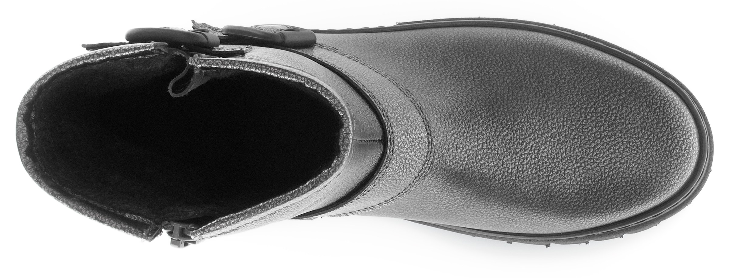 Gabor Schlupfboots »York«  , Plateau, Stiefelette, Chunky Boots, Weite G, in Metallic-Optik