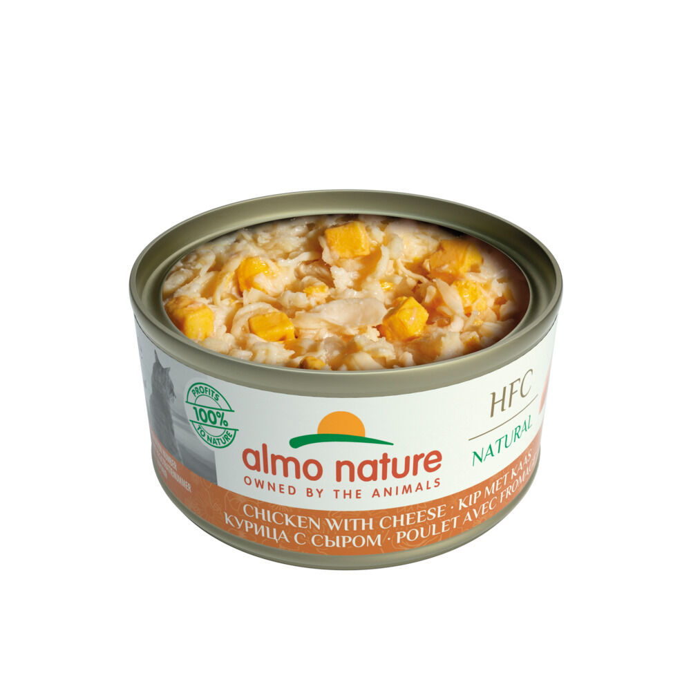 Almo Nature HFC - Kattenvoer - 70 Gram - kaas, kip