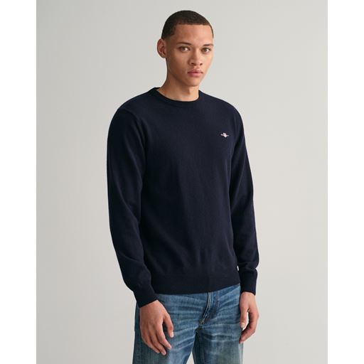 GANT Crewneck Sweater, Marine, XL