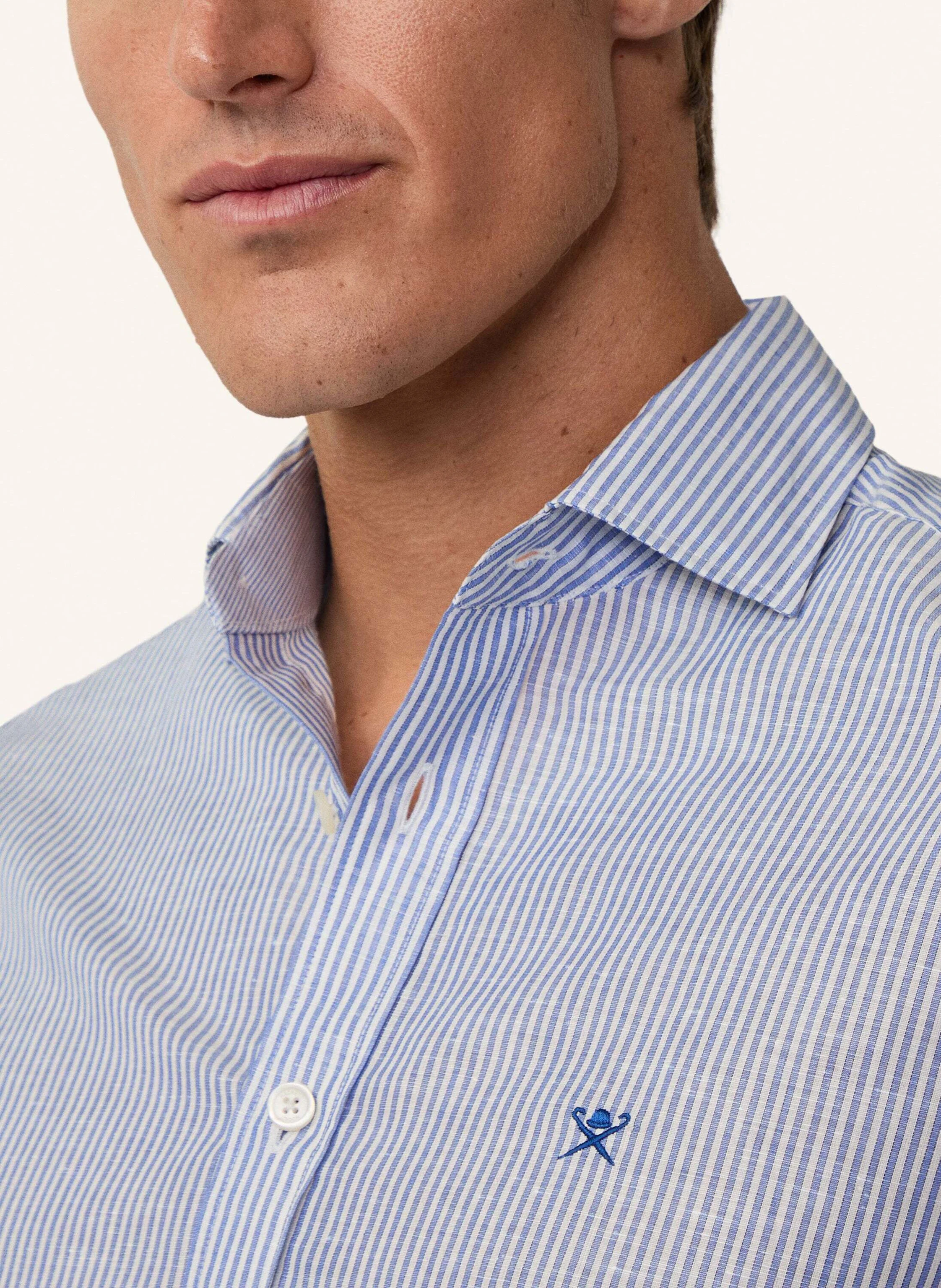 HACKETT LONDON Freizeithemd LINEN BENGEL STRIPE
