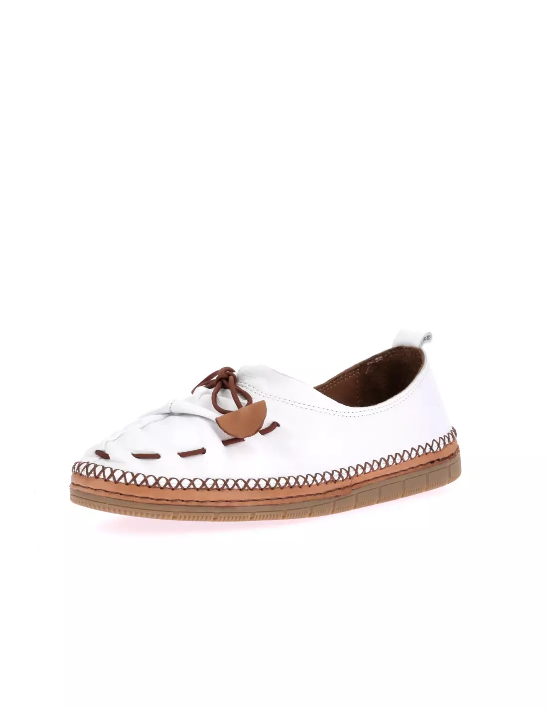 SOFT & FLEX 077.213.704 - Mocassins & bateaux WHITE-COCONUT