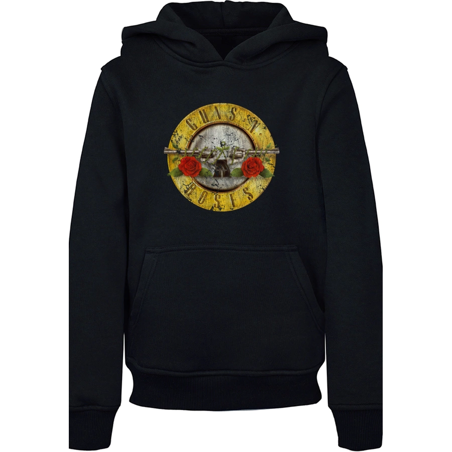 F4NT4STIC Hoodie Guns 'n' Roses Band Vintage Classic Logo (Distressed) Black schwarz