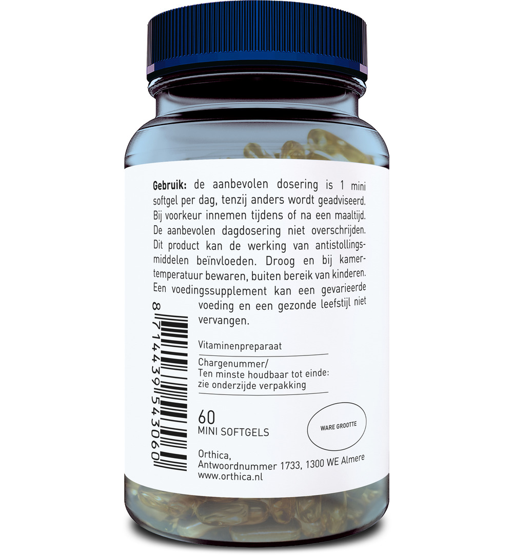 Orthica Vitamine K2 45 mcg (60 softgels)
