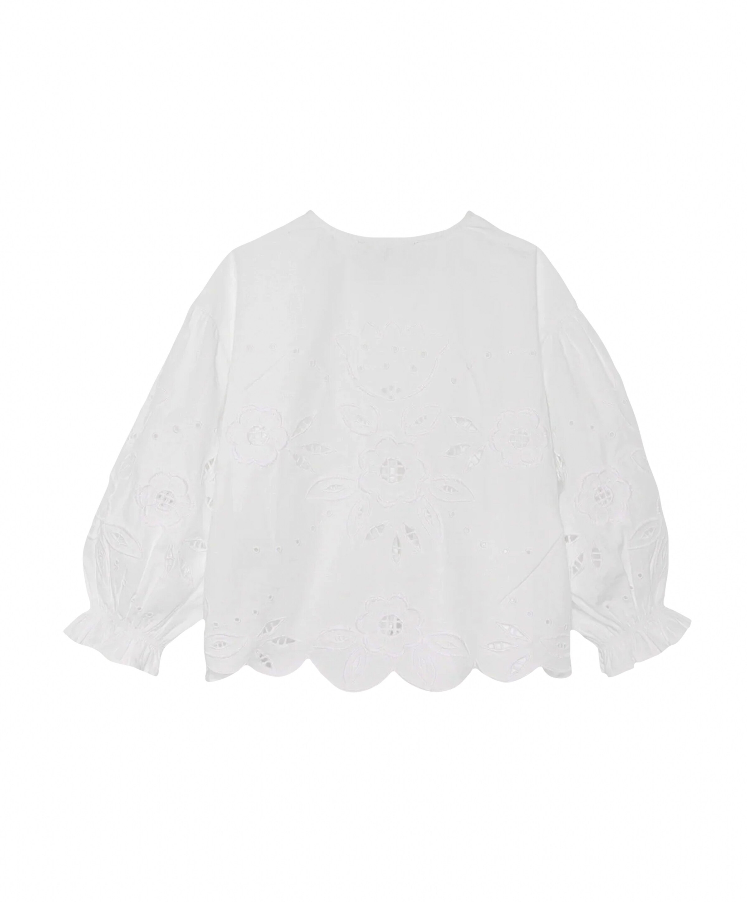 Sissel Edelbo Meisjes blouse lange mouw ecru