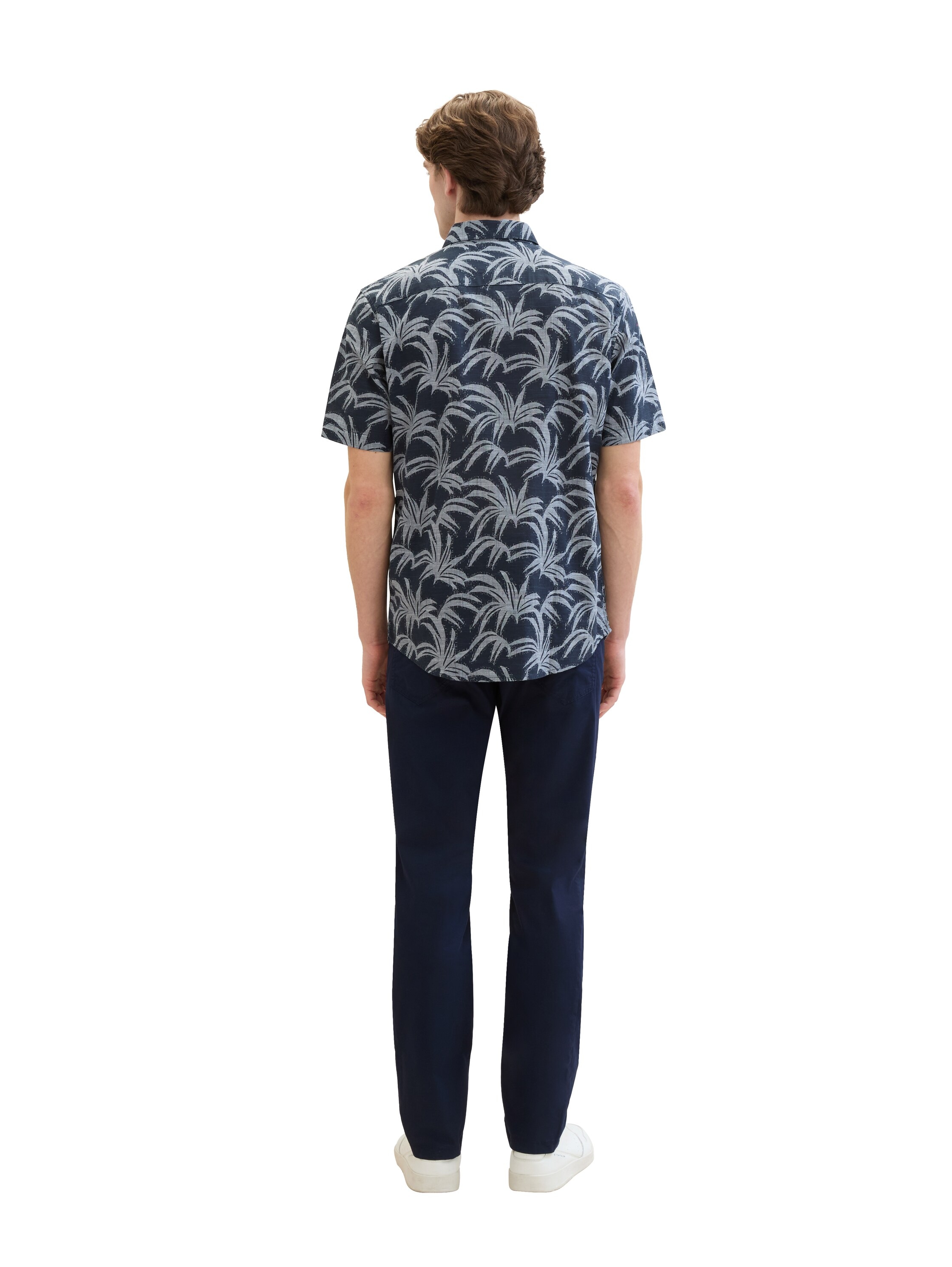 TOM TAILOR 5-Pocket-Hose  mit Marken-Badge auf der Rückseite