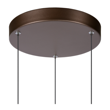 Lucide hanglamp Margary 3x4W koper