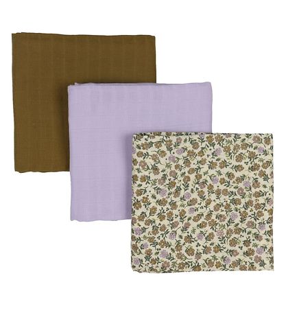 by KlipKlap StofBlå - 3-pak - 70x60 - Flower Lilac/Lilac