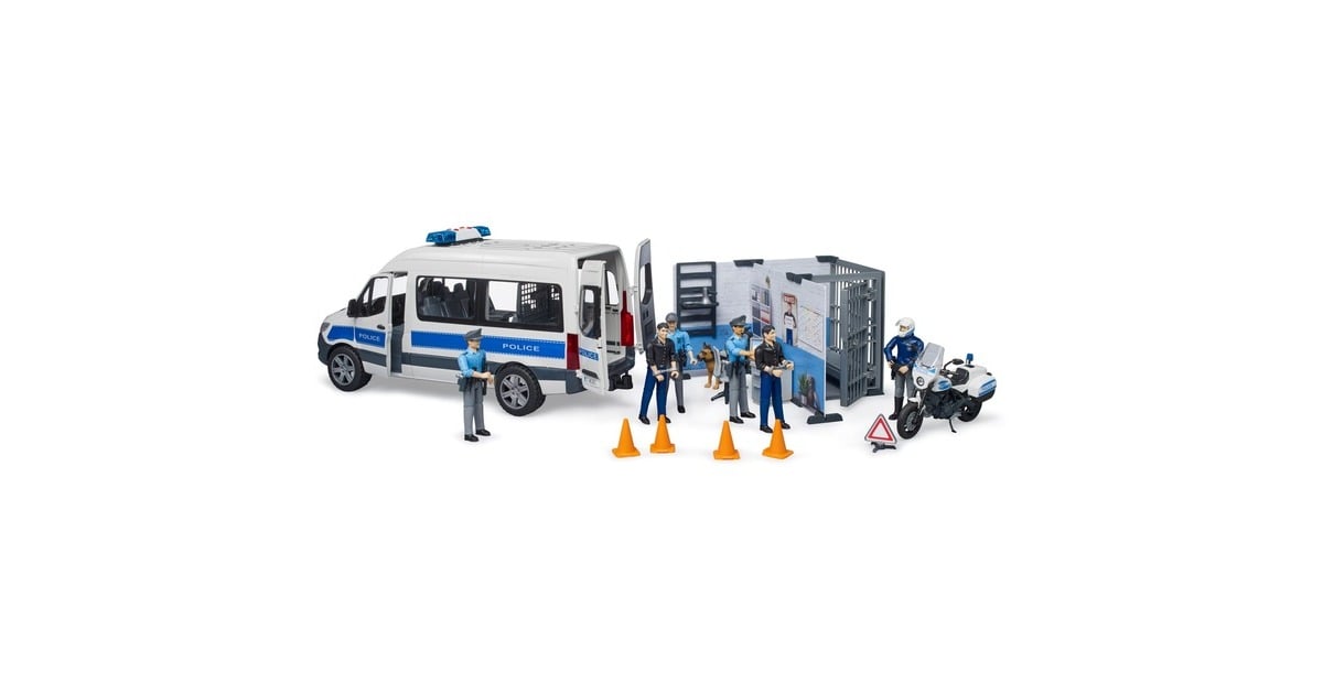bruderMercedes-Benz Sprinter politiebus met licht en geluid Modelvoertuig  (02683)