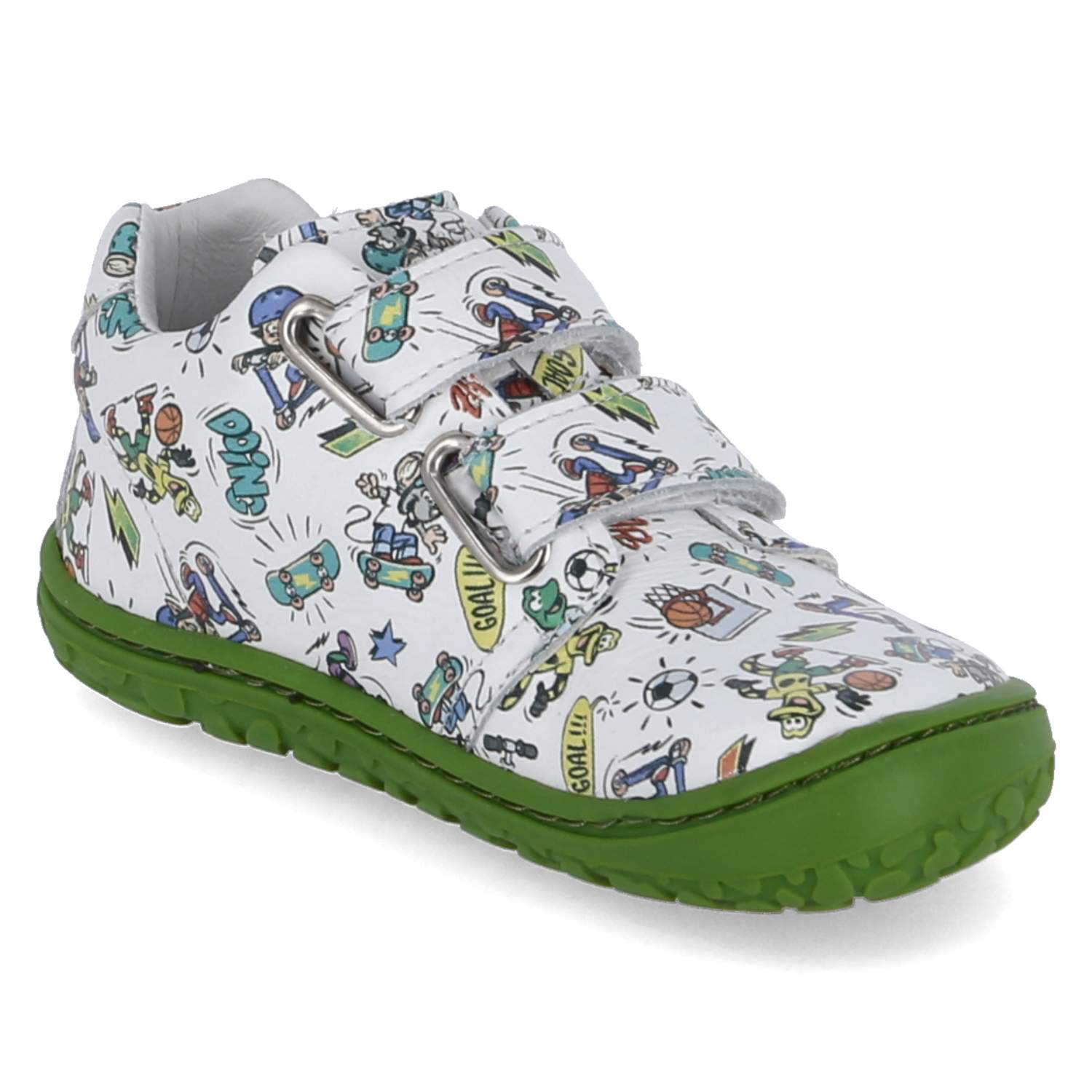 Lurchi Klettschuhe NOAH BAREFOOT - white-green