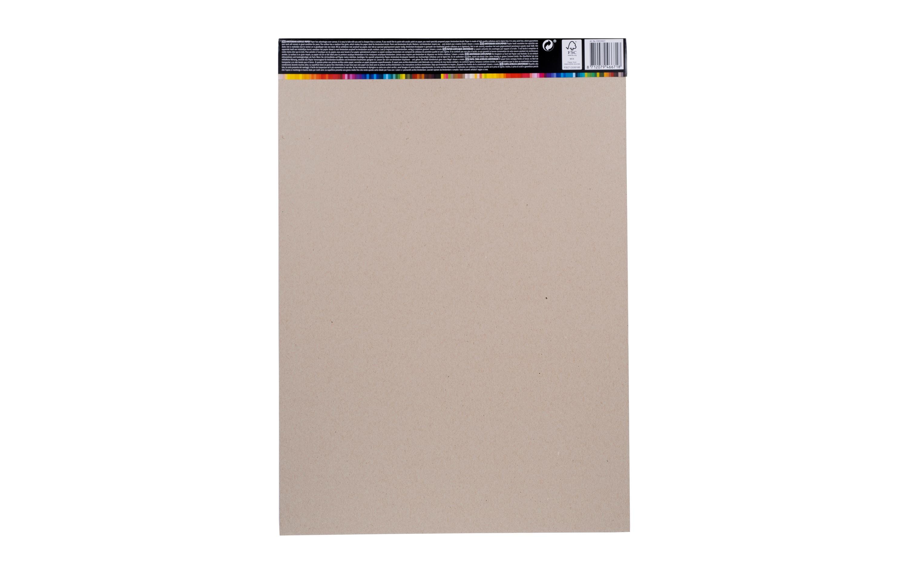 Acrylpapier A3, 350 g/m², 20 BögenAcrylpapierblock mit mittelfeiner Körnung im A3 Format