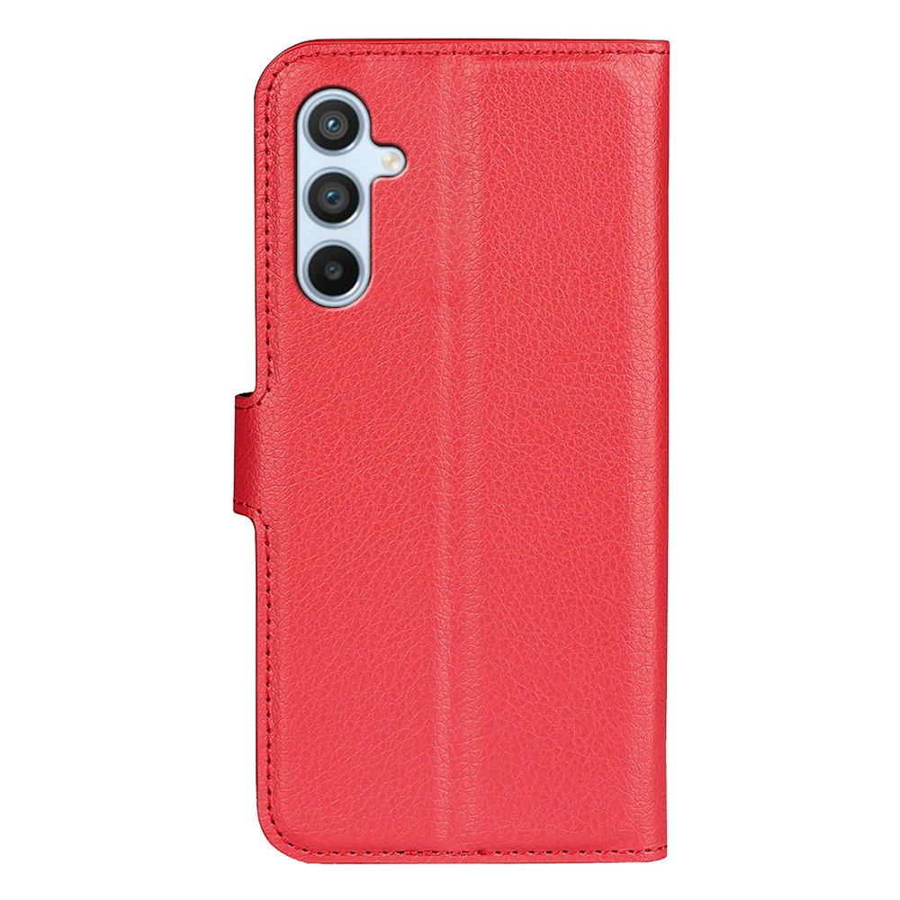 Samsung Galaxy A54 5G Leder Tasche Flip Cover Litchi Look - Rot