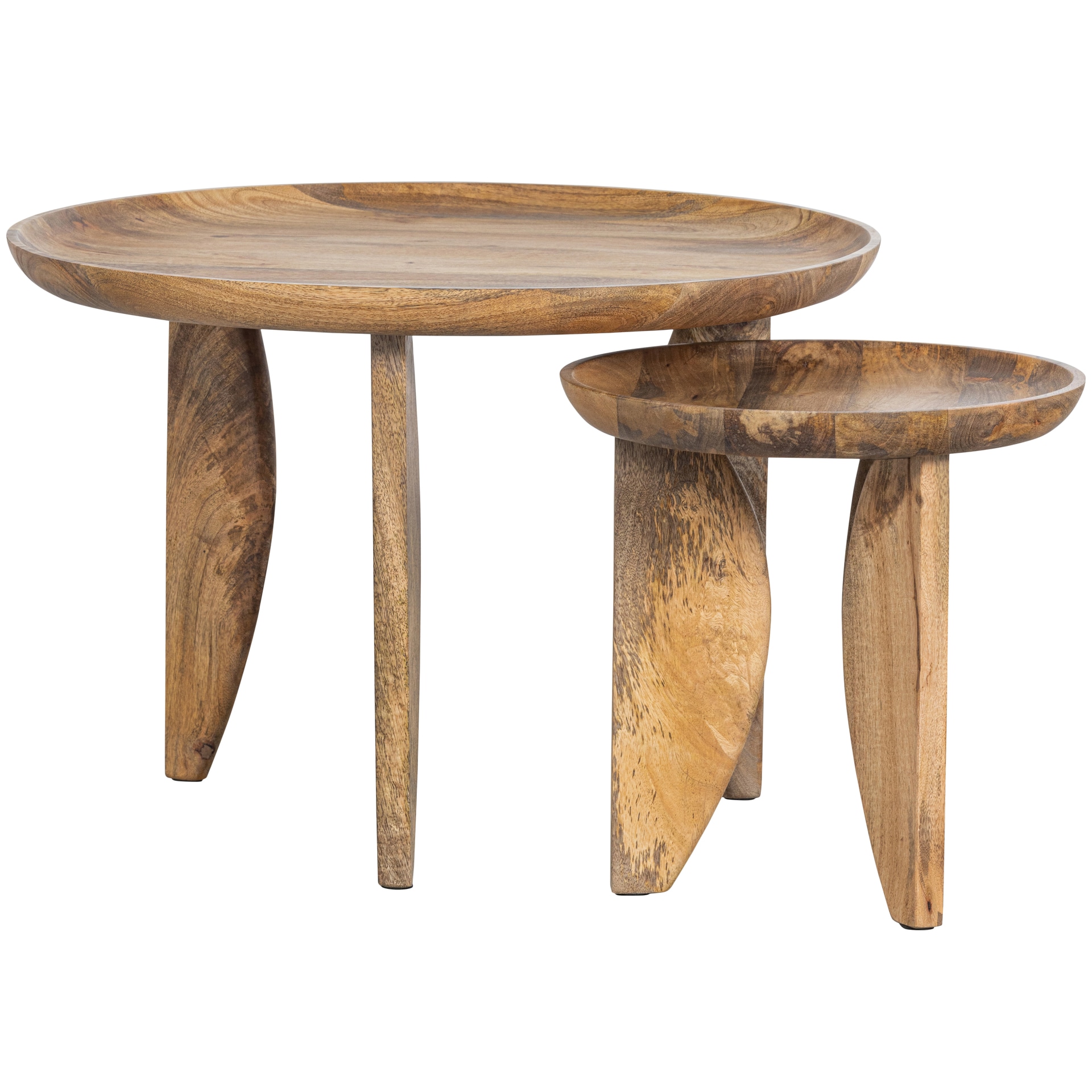 Beistelltisch-Set HIGH HEELS 2-teilig Mangoholz