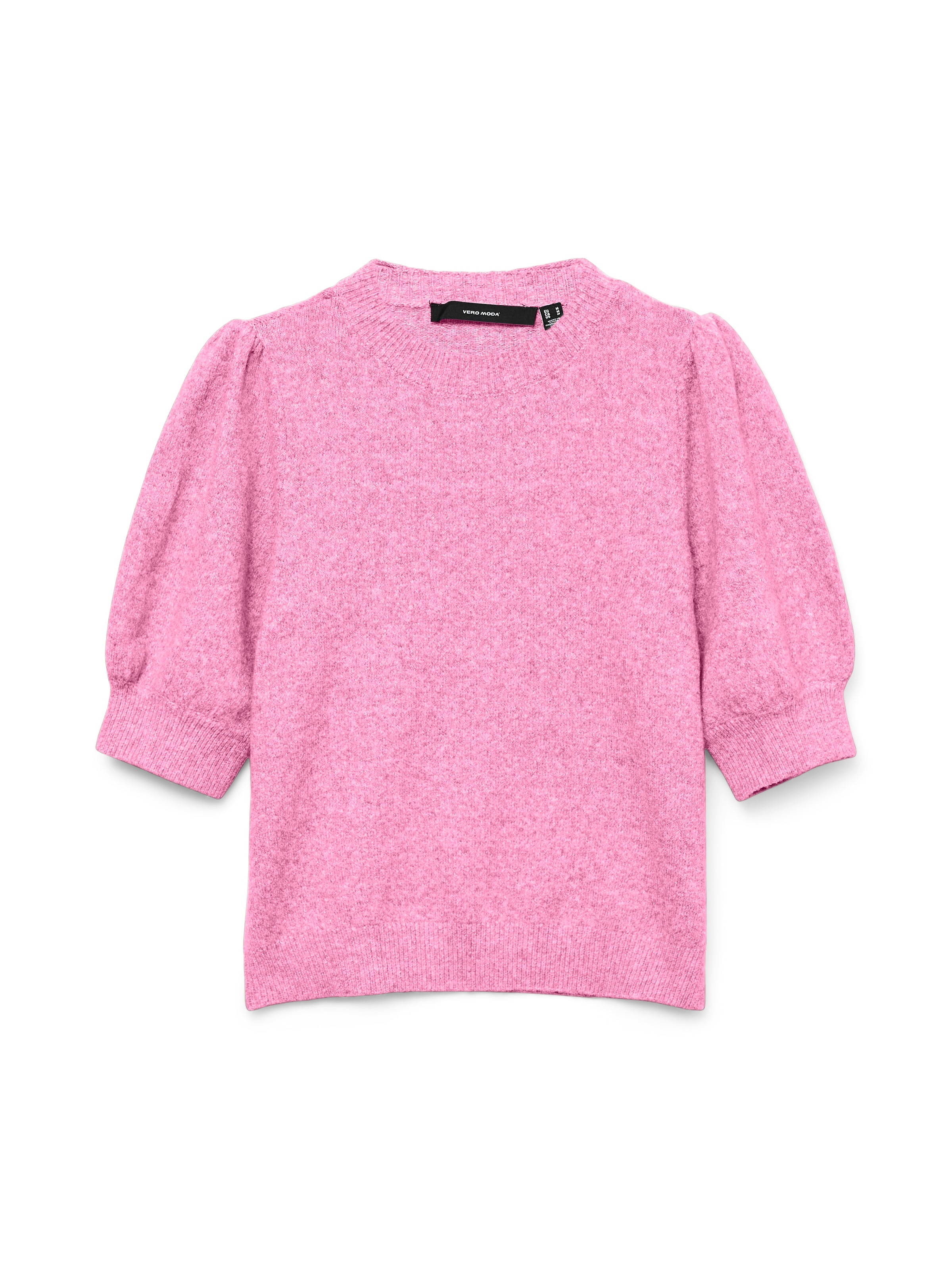 Vero Moda Rundhalspullover »VMDOFFY 2/4 O-NECK PULLOVER GA NOOS«, mit kurzen Puffärmeln