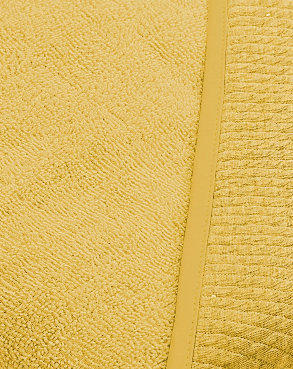 Kapuzenbadetuch UNI in mustard