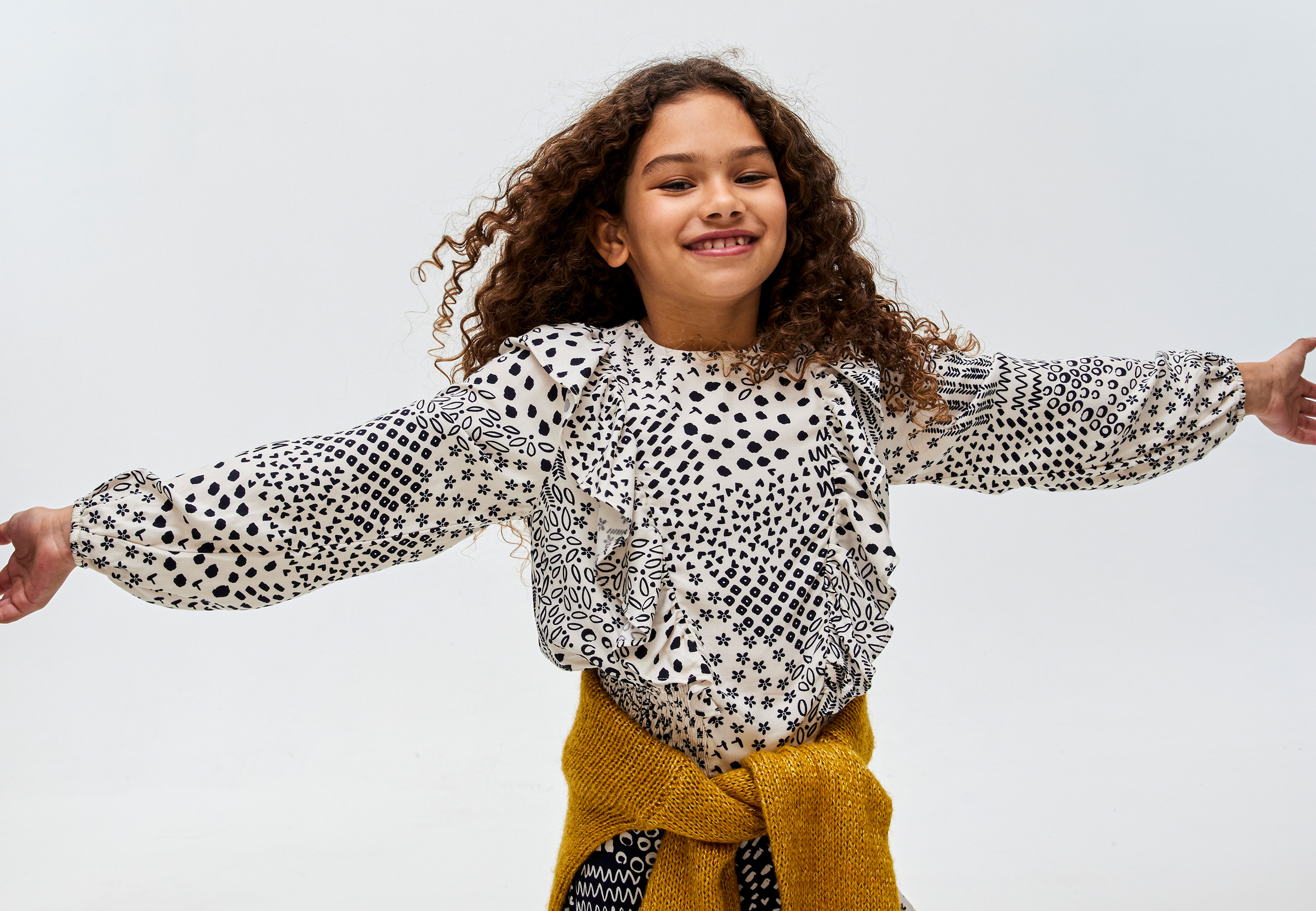 Blusa estampada para meninas