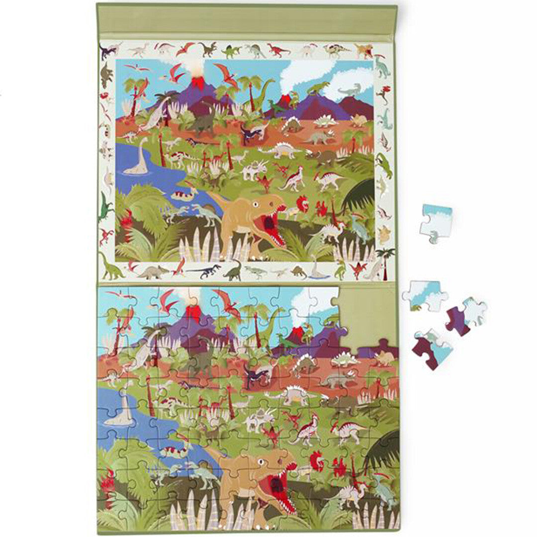 Scratch europe magnetische puzzelboek dino - 80st