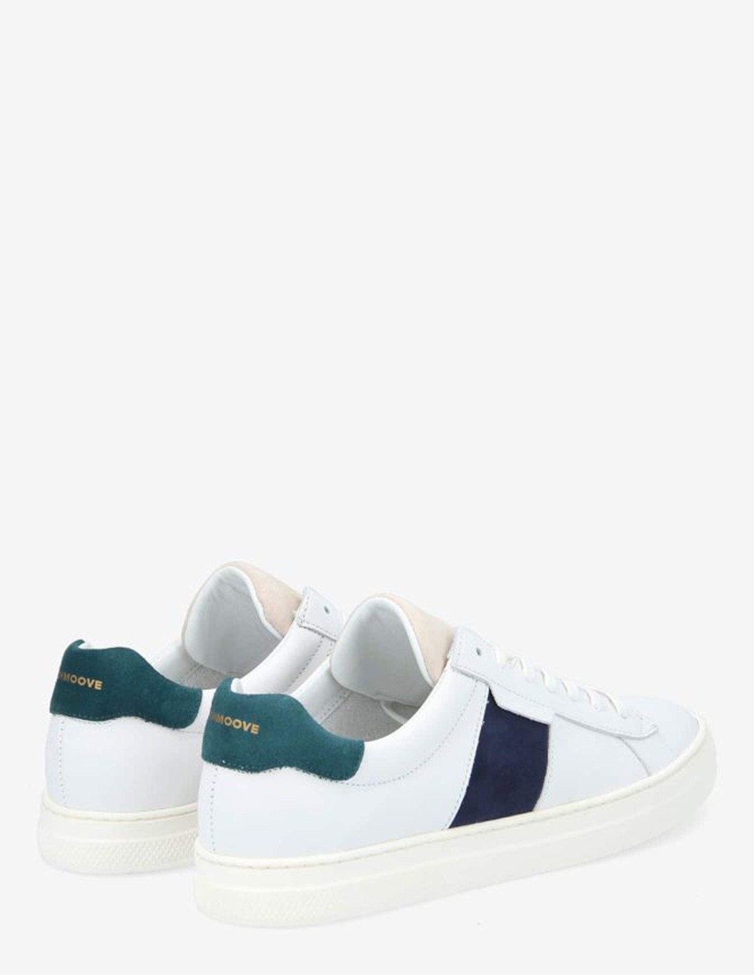schmoove Baskets de ville Homme Spark Gang M Blanc/Noir Cuir