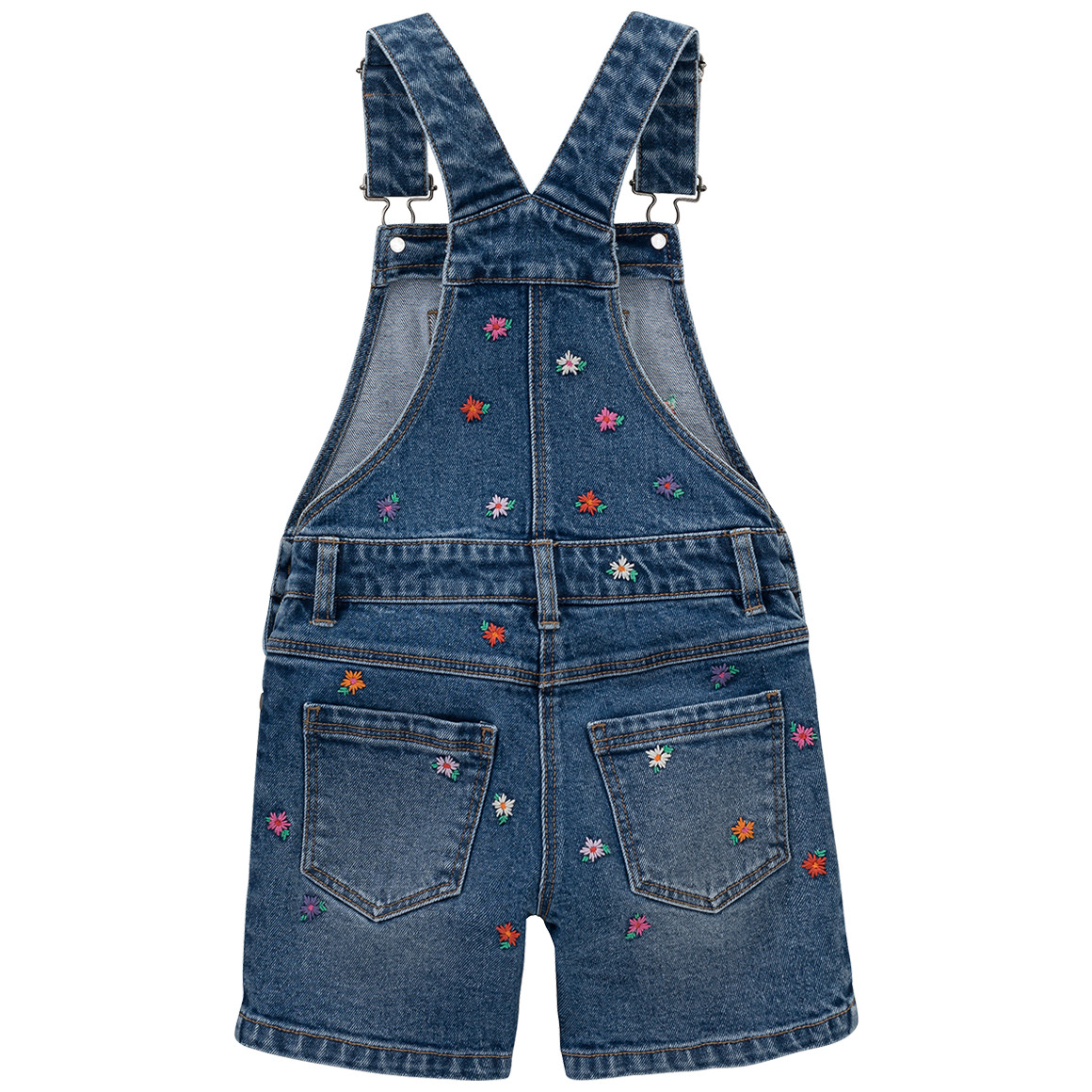 Jonas Nielsen Mädchen Latzhose mit Stickerei blau