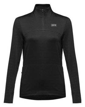 Maillot Manches Longue 1/4 Zippé Gore Wear Everyday Femme Noir