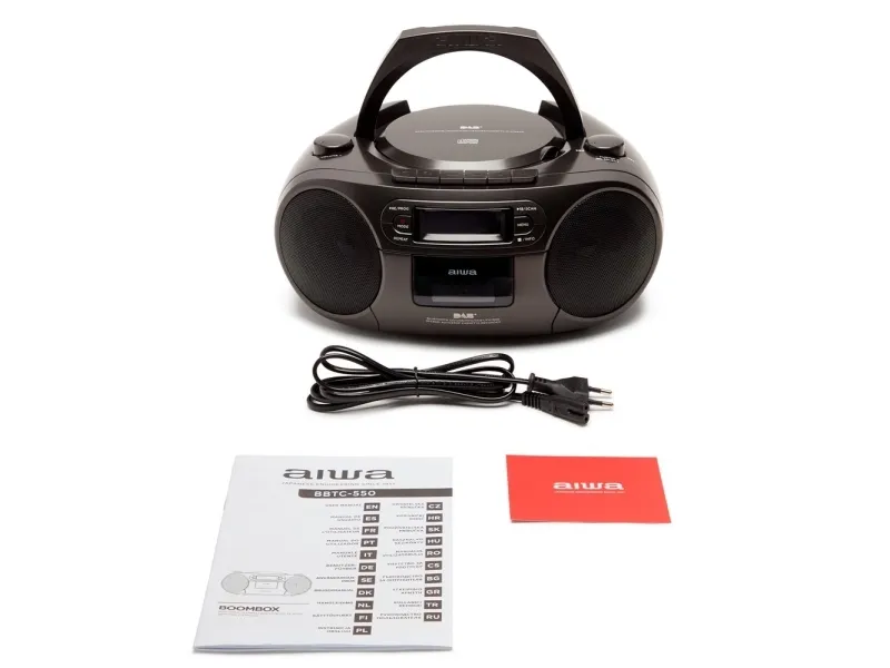 AIWA BBTC-660DAB - Boombox - 4 Watt - sort