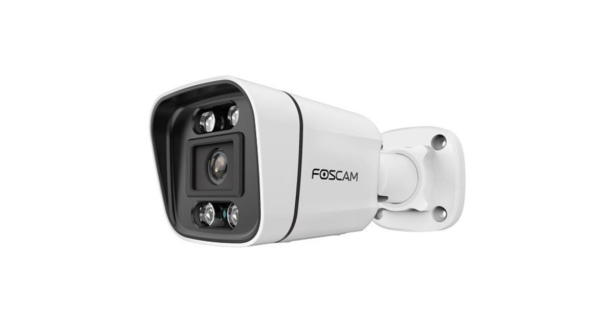 FoscamV8EP-W, 8MP UHD PoE IP beveiligingscamera met persoons- en voertuigdetectie  (Wit, PoE)