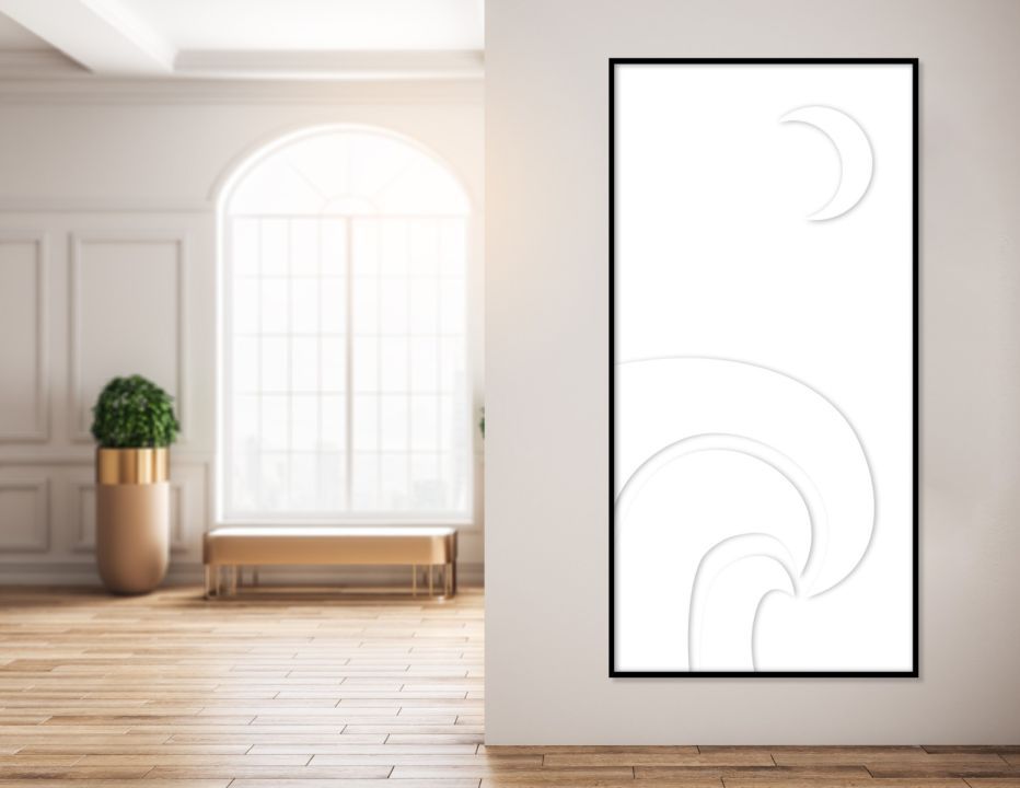 Schilderij Summer Feeling At Night (zwarte relieflijst)B98 x H198 cm