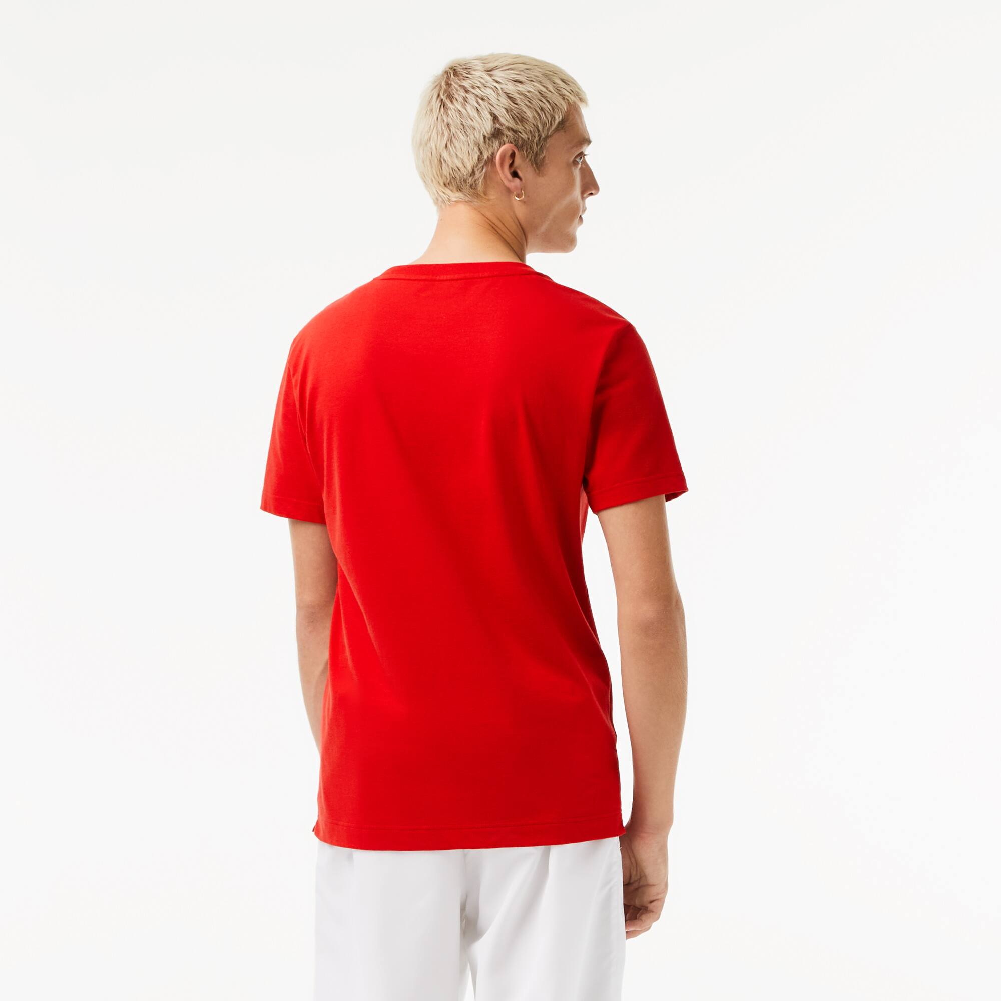 Herren LACOSTE SPORT x Novak Djokovic T-Shirt mit Aufdruck T-Shirts - Rot - Lacoste - Herren