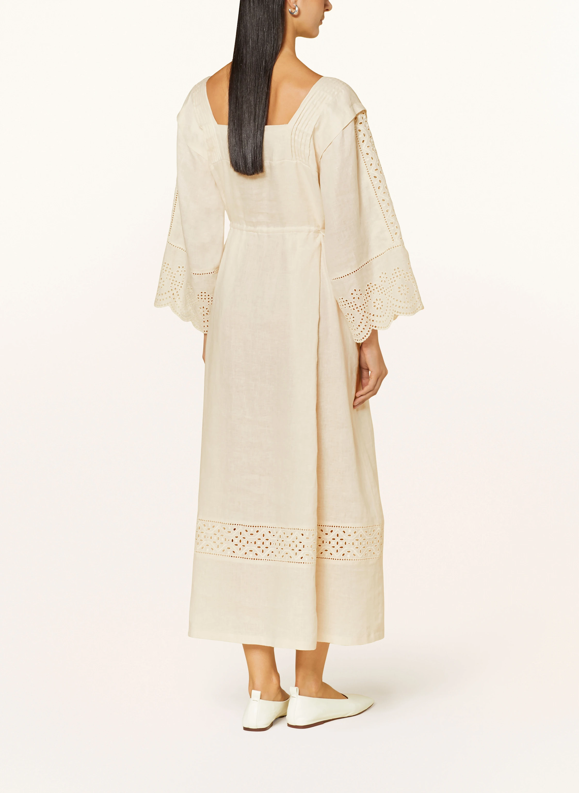 WEEKEND Max Mara Leinenkleid LUGLIO mit Lochspitze