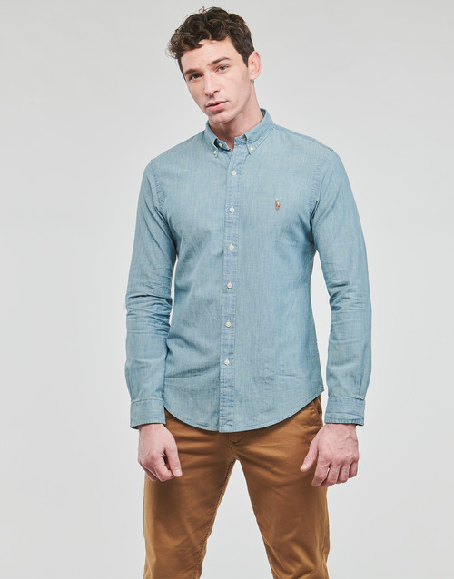 Polo Ralph Lauren - CHEMISE COUPE SLIM EN DENIM Azul / Claro