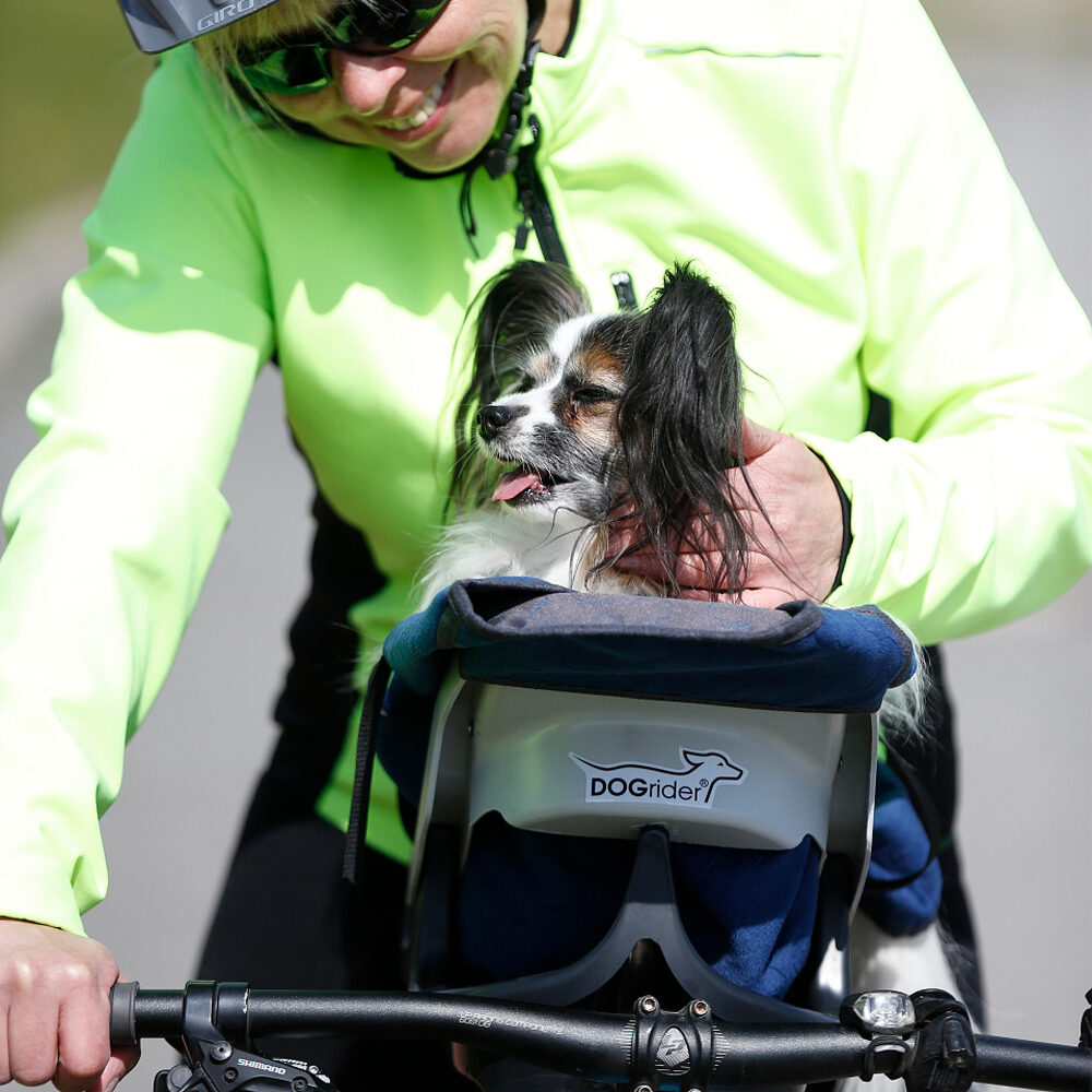 Dogrider Dog Seat + Mand - Grijs