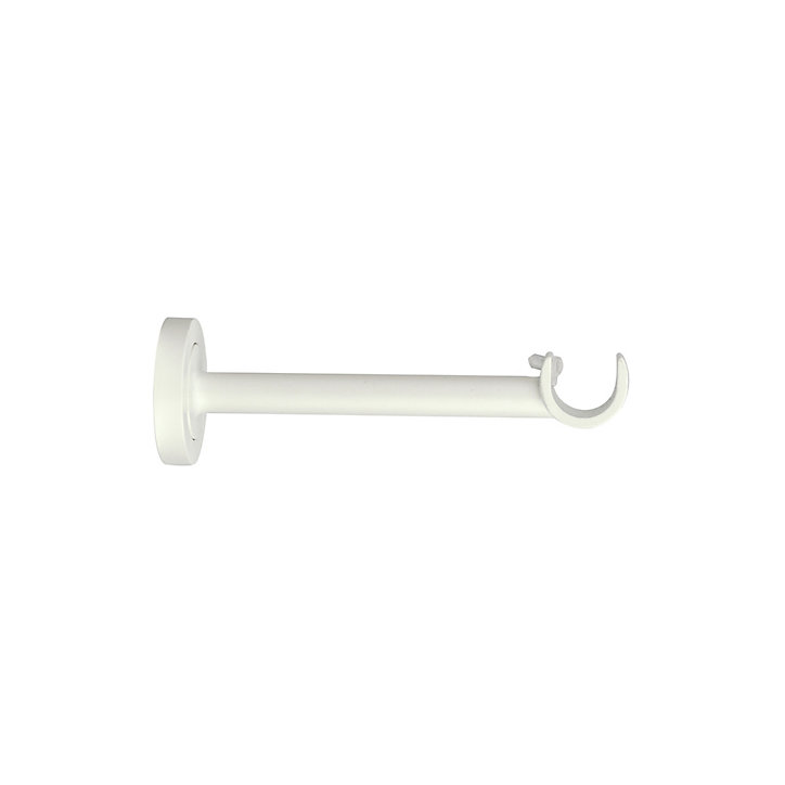 Support moyen pour barre à rideau GoodHome 19 mm Anafi blanc