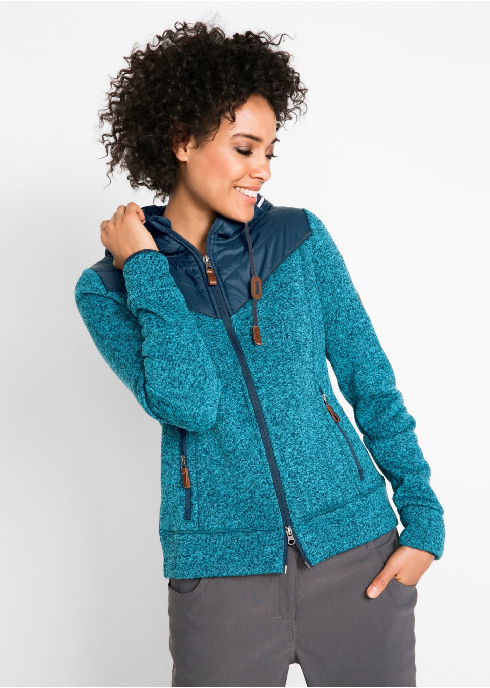 Veste polaire à capuche
