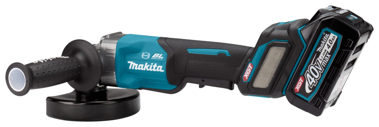 Makita GA029GM201 XGT 40V Max Li-Ion accu haakse slijper set (2x 4,0Ah) in Mbox - 125mm - koolborstelloos