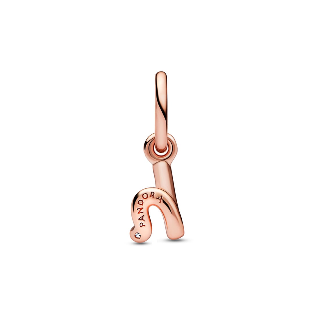 Pandora Rose Moments Buchstabe h Handschrift Charm-Anhänger