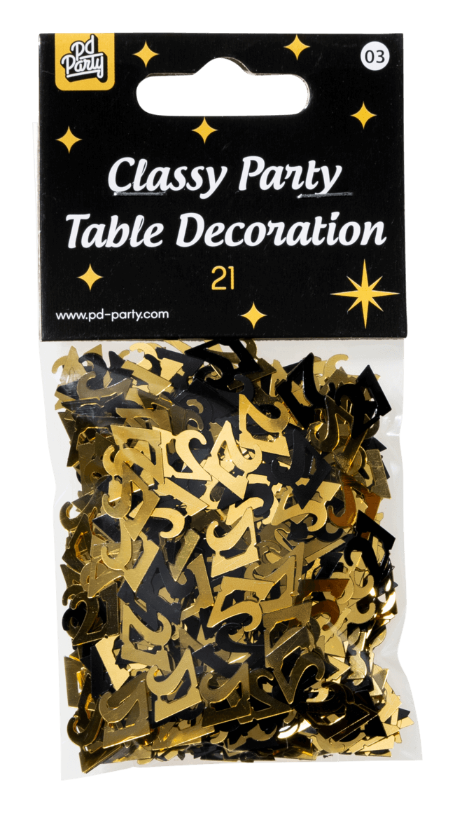 Tafelconfetti 21 Jaar 20gr