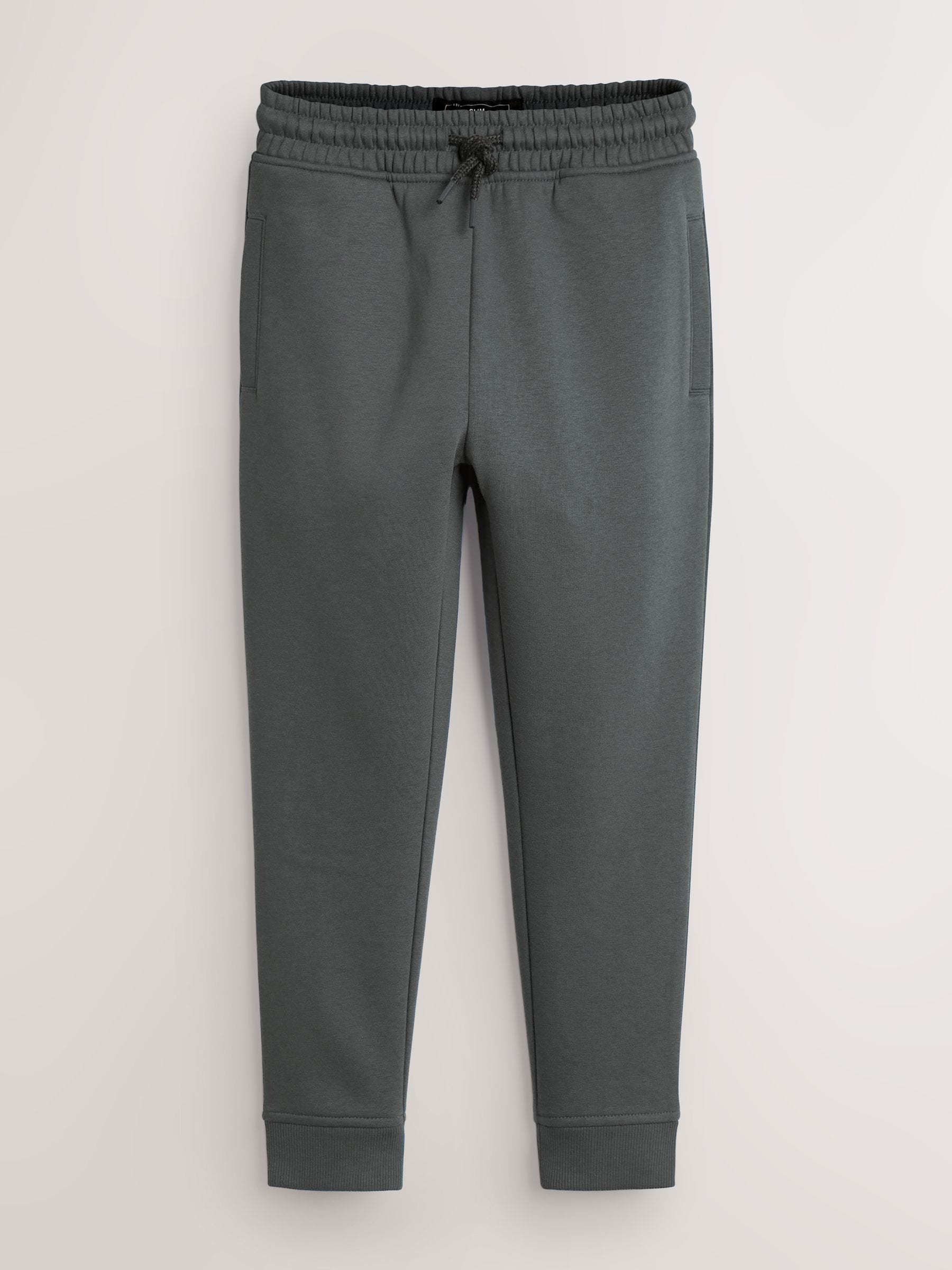 Blauw/grijs/zwart - Basic joggingbroeken, set van 5 (3-16jaar)
