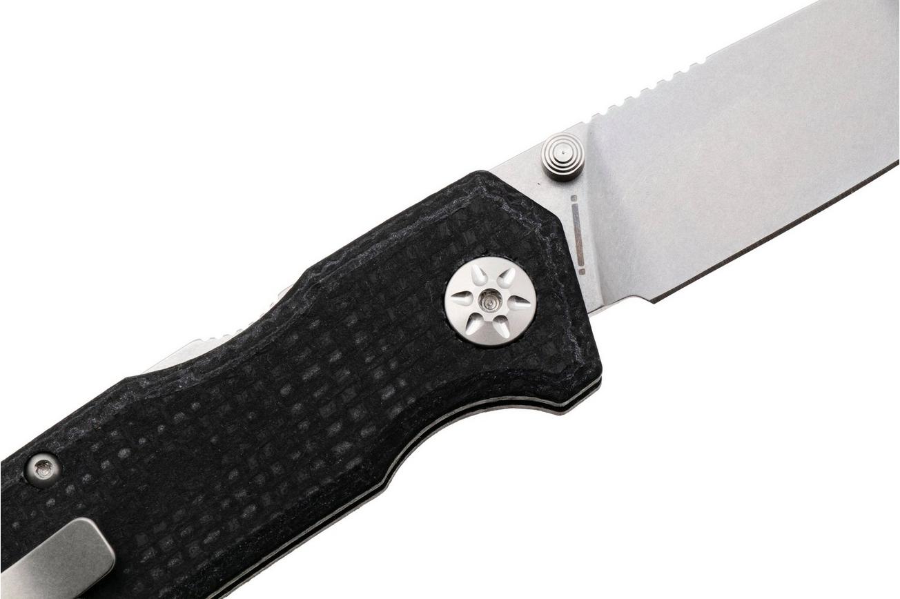 Maserin 630/MCM Pulse Magnacut, Black Micarta, zakmes, Igor Bortolussi design