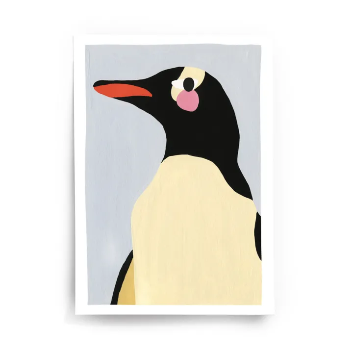 Taxi Brousse Affiche Penguin  | Bleu ciel