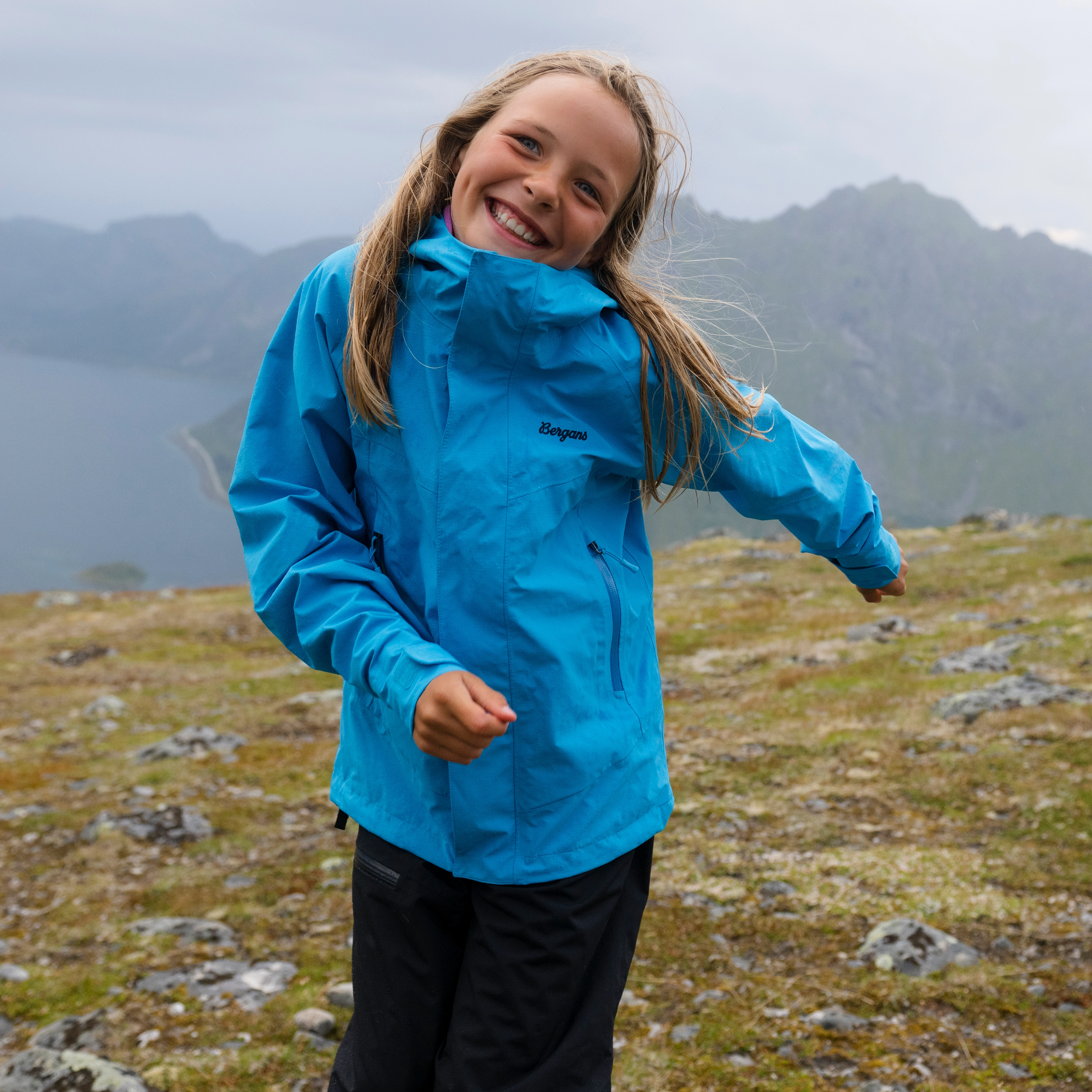 Junior 3L Shell Jacket Aqua Lagoon
