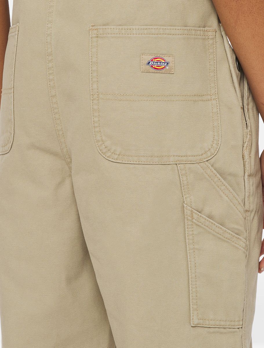 Dickies Women Duck Canvas Bib Desert Sand