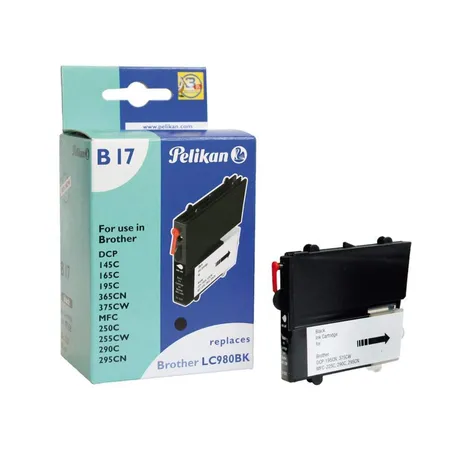 Pelikan SinglePack B17 ersetzt Brother LC980, 10ml, black