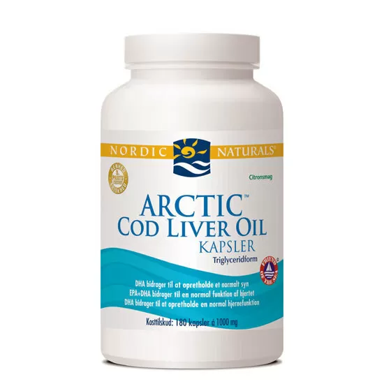 Nordic Naturals Cod Liver Oil m. citrus - 180 kaps.